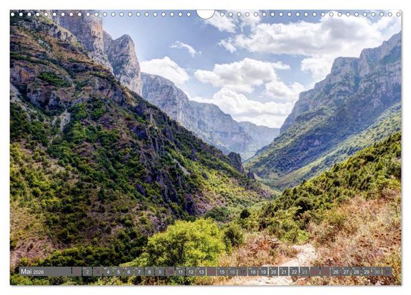 Produktbild: Griechenland 2026 - Zagorochoria und Vikos-Schlucht (Wandkalender 2026 DIN A3 quer), CALVENDO Monatskalender