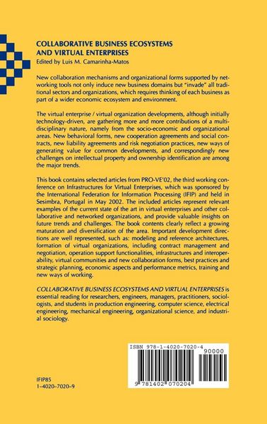 Produktbild: Collaborative Business Ecosystems and Virtual Enterprises