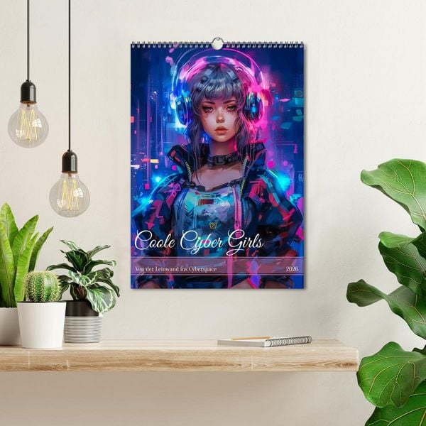 Produktbild: Coole Cyber Girls (Wandkalender 2026 DIN A3 hoch), CALVENDO Monatskalender