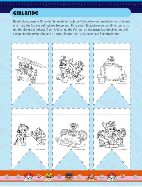 Produktbild: Paw Patrol Spa&szlig;-Set I Basteln - R&auml;tseln - Stickern