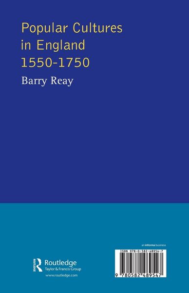 Produktbild: Popular Cultures in England 1550-1750