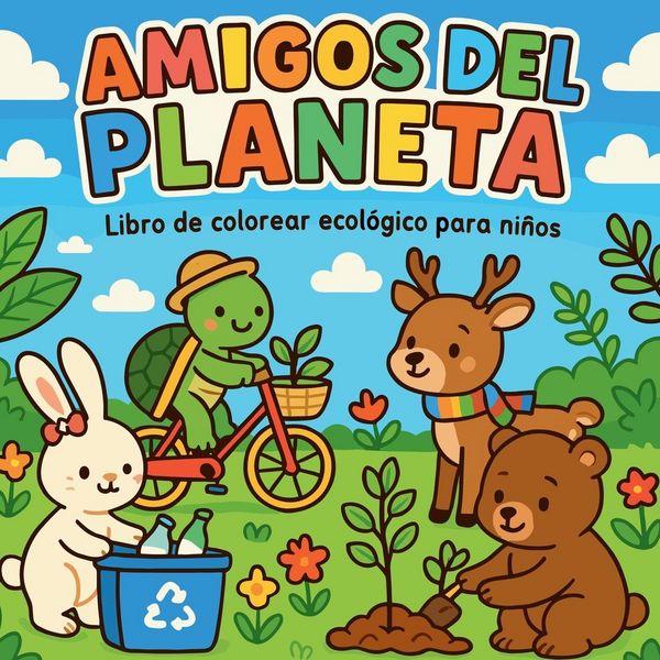 Produktbild: Amigos del Planeta - Libro de colorear ecol&oacute;gico para ni&ntilde;os