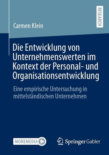 Produktbild: Die Entwicklung von Unternehmenswerten im Kontext der Personal- und Organisationsentwicklung