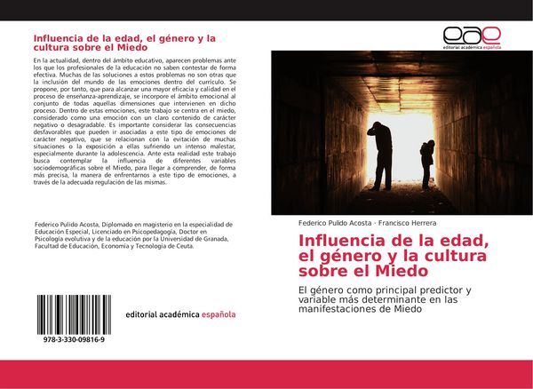 Produktbild: Influencia de la edad, el g&eacute;nero y la cultura sobre el Miedo