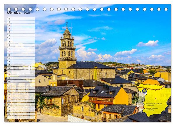 Produktbild: Der Jakobsweg von seinen sch&ouml;nsten Seiten! (Tischkalender 2026 DIN A5 quer), CALVENDO Monatskalender