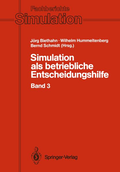 Produktbild: Simulation als betriebliche Entscheidungshilfe