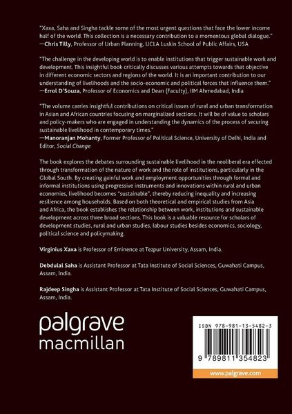 Produktbild: Work, Institutions and Sustainable Livelihood