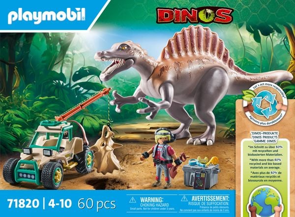 Produktbild: PLAYMOBIL 71820 Spinosaurus-Angriff auf Dino-Ausgrabung