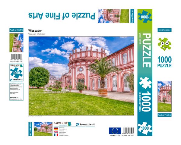 Produktbild: CALVENDO Puzzle Schloss Biebrich | 1000 Teile Lege-Gr&ouml;&szlig;e 64x48cm Foto-Puzzle f&uuml;r gl&uuml;ckliche Stunden
