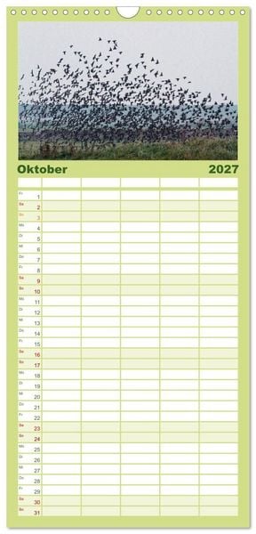 Produktbild: Familienplaner 2027 - Die Insel R&ouml;m&ouml; mit 5 Spalten (Wandkalender, 21 x 45 cm) CALVENDO