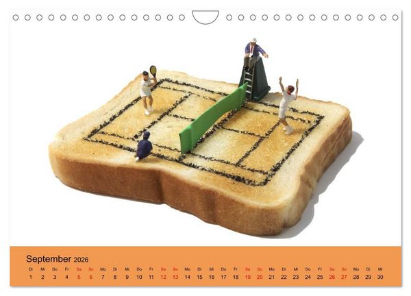 Produktbild: Little Art Food Kunstkalender (Wandkalender 2026 DIN A4 quer), CALVENDO Monatskalender