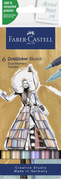Faber-Castell Goldfaber Sketch Marker Fashion 6er Set
