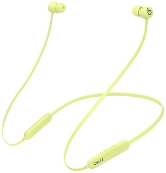 Beats Flex In Ear Kopfhörer Bluetooth® Stereo Yuzugelb Nackenband, Lautstärkeregelung