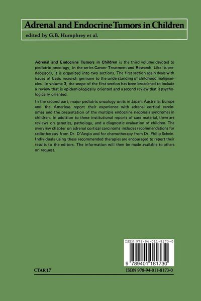 Produktbild: Adrenal and Endocrine Tumors in Children