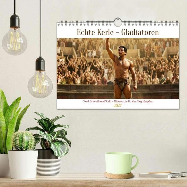 Produktbild: Echte Kerle &ndash; Gladiatoren (Wandkalender 2027 DIN A4 quer), CALVENDO Monatskalender