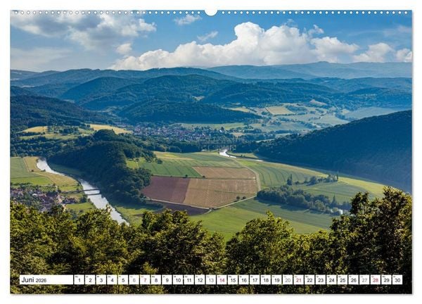 Produktbild: Unterwegs im Werratal (Wandkalender 2026 DIN A2 quer), CALVENDO Monatskalender
