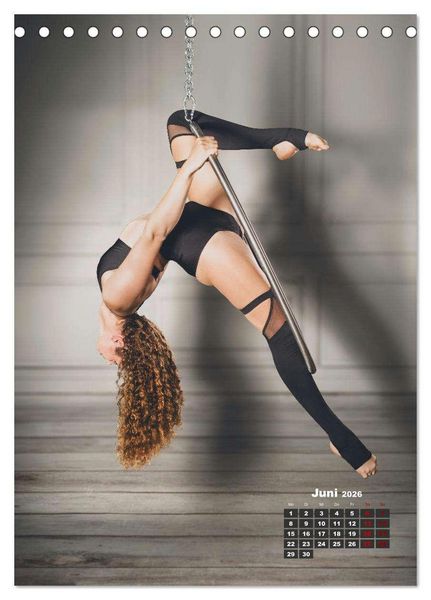 Produktbild: Aerial Hoop Magic (Tischkalender 2026 DIN A5 hoch), CALVENDO Monatskalender