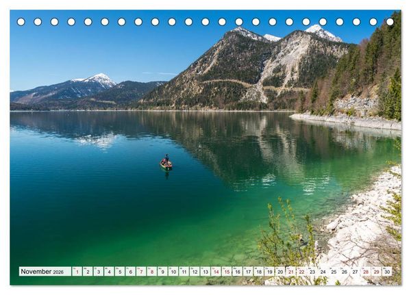 Produktbild: Bayerns sch&ouml;nste Seen (Tischkalender 2026 DIN A5 quer), CALVENDO Monatskalender