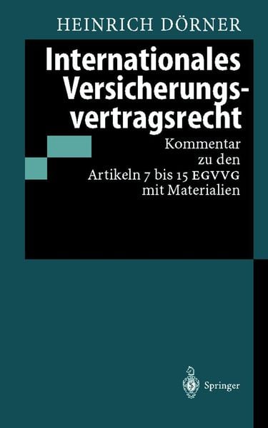 Produktbild: Internationales Versicherungsvertragsrecht