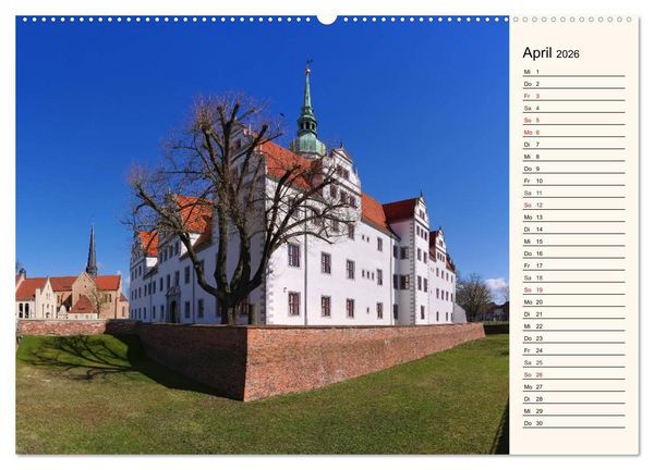 Produktbild: Schl&ouml;sser der Niederlausitz (hochwertiger Premium Wandkalender 2026 DIN A2 quer), Kunstdruck in Hochglanz