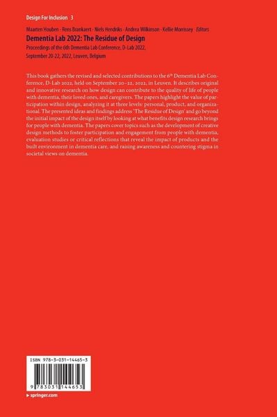 Produktbild: Dementia Lab 2022: The Residue of Design