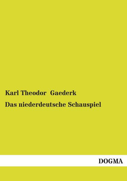 Produktbild: Das niederdeutsche Schauspiel