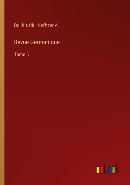 Produktbild: Revue Germanique
