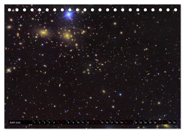 Produktbild: Galaxien des Nordhimmels (Tischkalender 2026 DIN A5 quer), CALVENDO Monatskalender