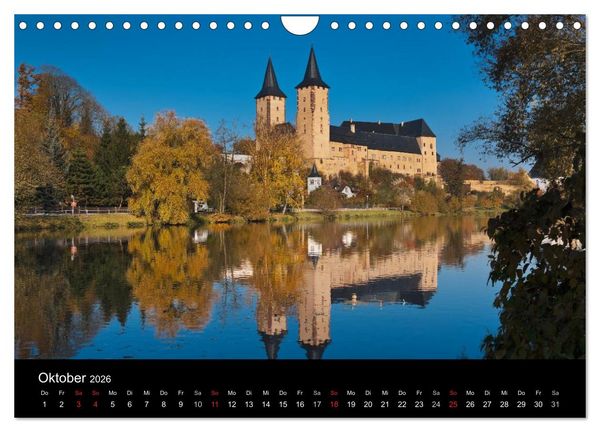 Produktbild: S&auml;chsische Burgen und Schl&ouml;sser (Wandkalender 2026 DIN A4 quer), CALVENDO Monatskalender