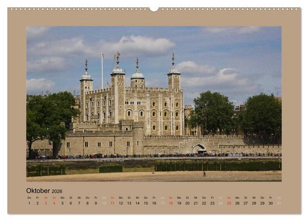 Produktbild: London (Wandkalender 2026 DIN A2 quer), CALVENDO Monatskalender