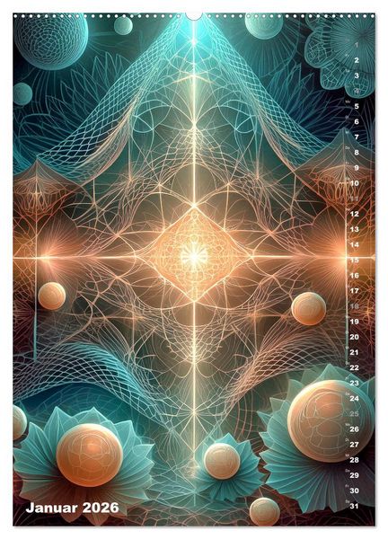 Produktbild: Surrealistische Traumwelt (hochwertiger Premium Wandkalender 2026 DIN A2 hoch), Kunstdruck in Hochglanz