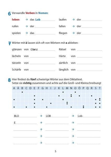 Produktbild: Diktate 5./6. Klasse, A5-Heft