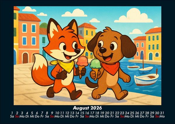 Produktbild: Finn & Wuff auf Kreuzfahrt 2026 Fotokalender DIN A5