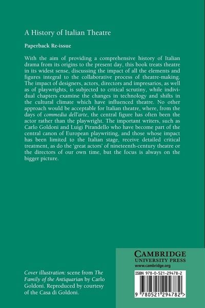 Produktbild: A History of Italian Theatre
