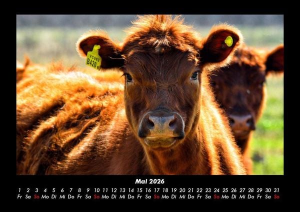 Produktbild: Kuhkalender 2026 Fotokalender DIN A3