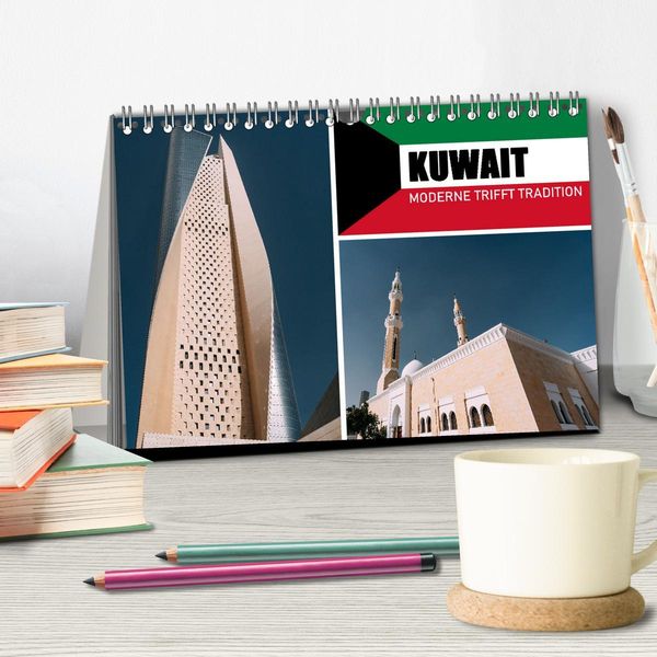 Produktbild: Kuwait - Moderne trifft Tradition (Tischkalender 2026 DIN A5 quer), CALVENDO Monatskalender