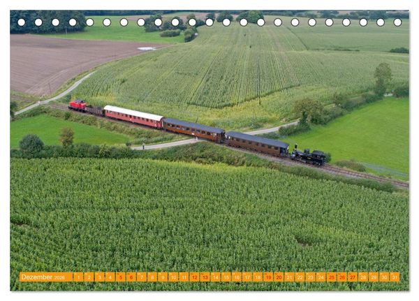 Produktbild: Dampfeisenbahnen in Deutschland (Tischkalender 2026 DIN A5 quer), CALVENDO Monatskalender