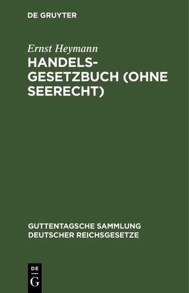 Produktbild: Handelsgesetzbuch (ohne Seerecht)