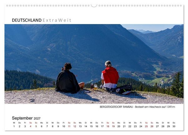 Produktbild: Bergsteigerdorf RAMSAU - Juwel im Berchtesgadener Land (Wandkalender 2027 DIN A2 quer), CALVENDO Monatskalender