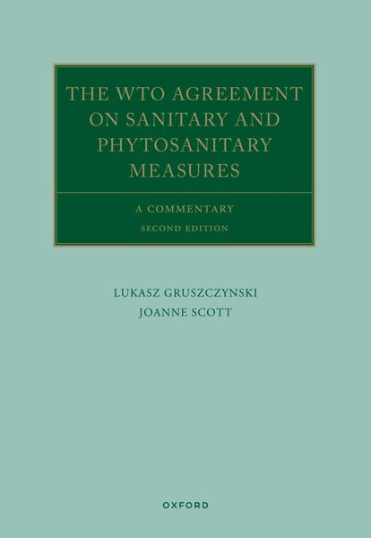Produktbild: The WTO Agreement on Sanitary and Phytosanitary Measures