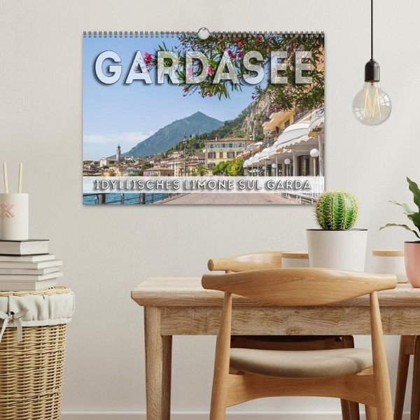 Produktbild: GARDASEE Idyllisches Limone sul Garda (Wandkalender 2026 DIN A3 quer), CALVENDO Monatskalender