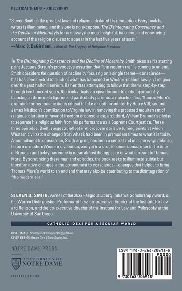 Produktbild: The Disintegrating Conscience and the Decline of Modernity