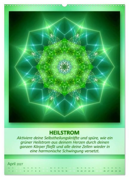 Produktbild: Light Energy Mandalas - Kalender - Vol. 1 (Wandkalender 2027 DIN A2 hoch), CALVENDO Monatskalender