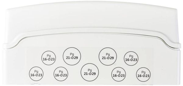 Produktbild: Sygonix SY-5491854 Kleinverteiler Oberfl&auml;chenmontage Anzahl Teilungen = 12 Anzahl Reihen = 1 Inhalt 1 St.
