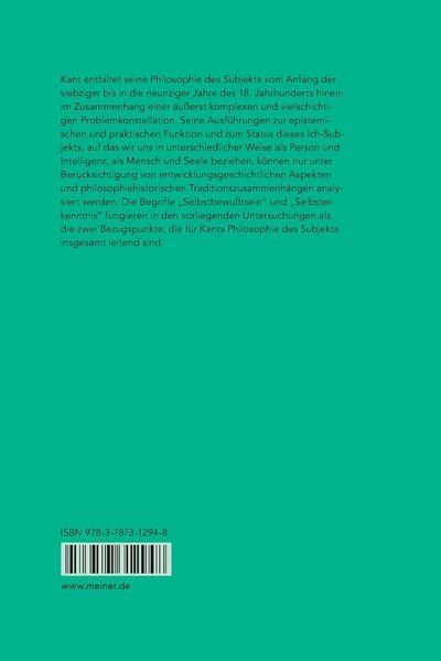 Produktbild: Kants Philosophie des Subjekts