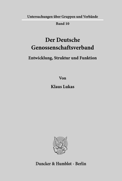 Produktbild: Der Deutsche Genossenschaftsverband.