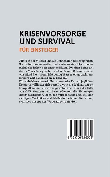 Produktbild: Krisenvorsorge und Survival f&uuml;r Einsteiger