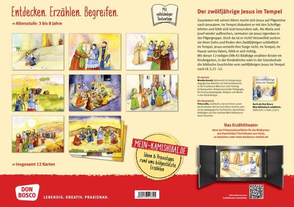 Produktbild: Der zw&ouml;lfj&auml;hrige Jesus im Tempel. Kamishibai Bildkartenset.