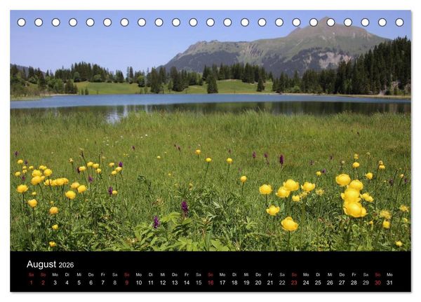 Produktbild: Unterwegs in den Schweizer Bergen - swissmountainview.ch (Tischkalender 2026 DIN A5 quer), CALVENDO Monatskalender