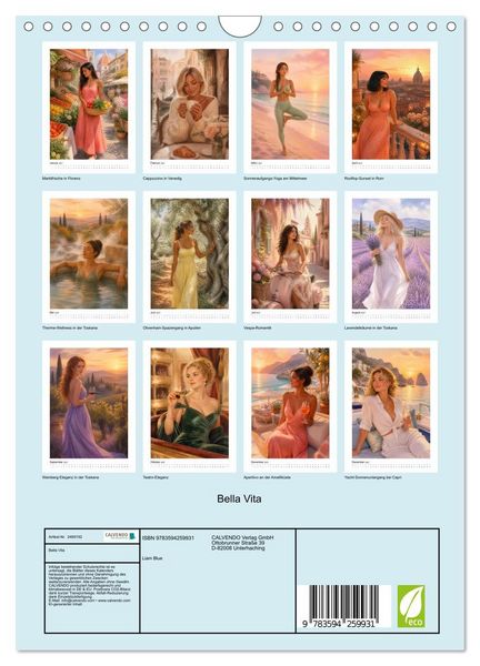 Produktbild: Bella Vita (Wandkalender 2027 DIN A4 hoch), CALVENDO Monatskalender